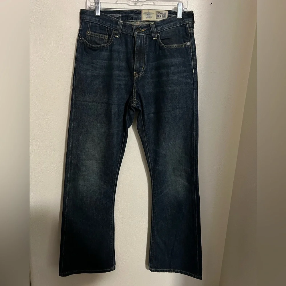 CONVERSE One Star Classic‎ Bootcut Denim Jeans Dark Wash Men's Size 30 x 30 EUC